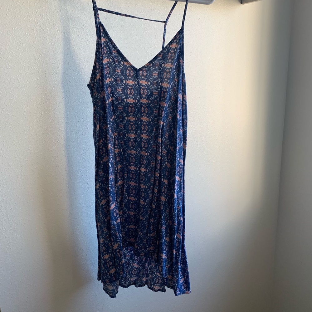 Blue floral dress